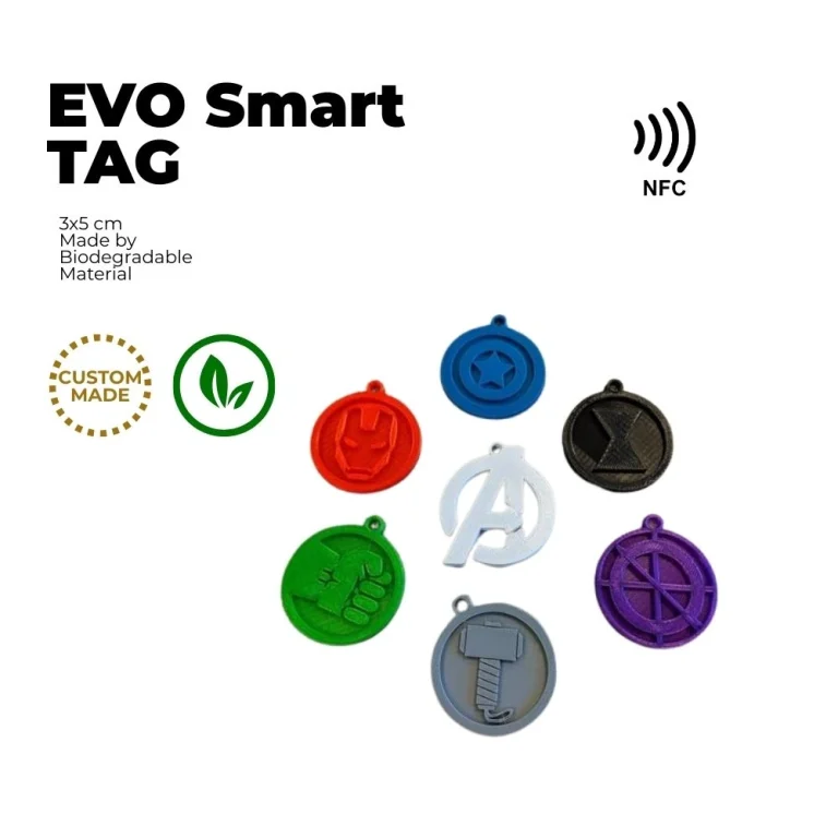 gantungan kunci custom logo avenger EVO Smart TAG